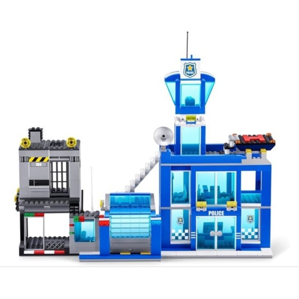 ZURU MAX Adventure Police Headquarters Playset (822 Pieces) Building Bricks Toys - Picture 4 of 5